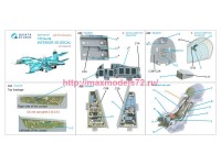 QD+72157   3D Декаль интерьера кабины Су-34 (Trumpeter) (с 3D-печатными деталями) (attach3 80121)